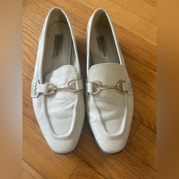 Steve Madden Shoes - Steve Madden Loafers Cream Buckle